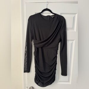 Elegant Black Long Sleeve Dress